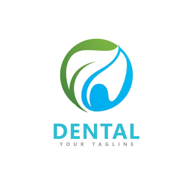 Modello di progettazione del logo di concetto dentale