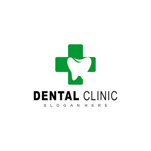 dental cross modern logo design