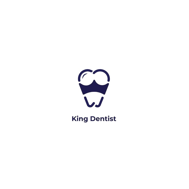 Vector dental crown logo design