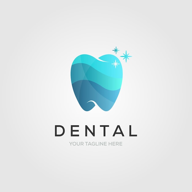 Dental or dentist logo symbol clean tooth symbol