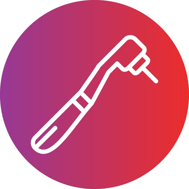 Dental Drill Icon Style