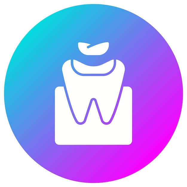 Vector dental filling vector icon can be used for dental care iconset