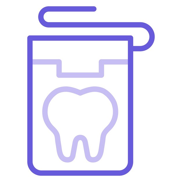 Illustrazione del vettore del filo dentale