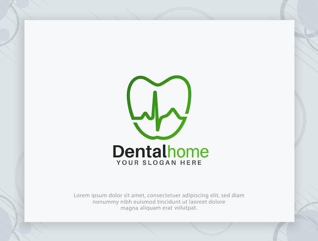 Vector dental health logo design