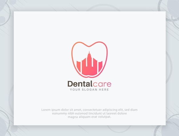 Vector dental health logo design