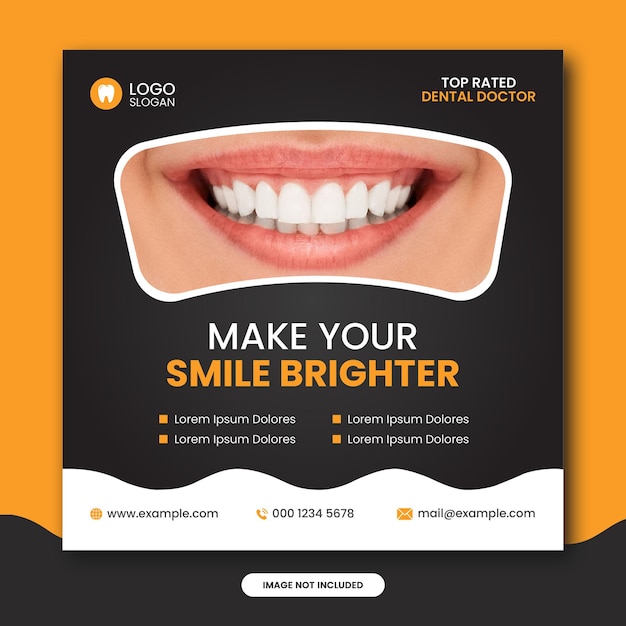 Dental Health Social Media Post Template