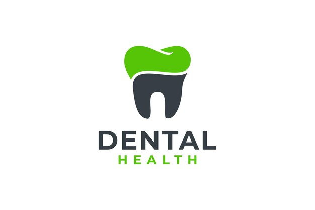 Dental health teeth logo vector design