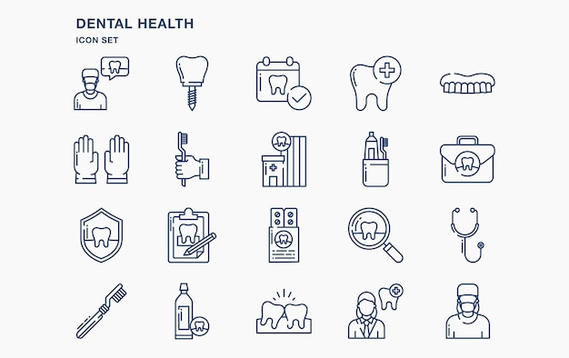 Dental health vector icon