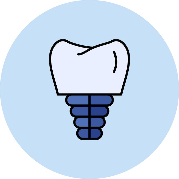 Dental Implant icon vector image Can be used for Dental Care