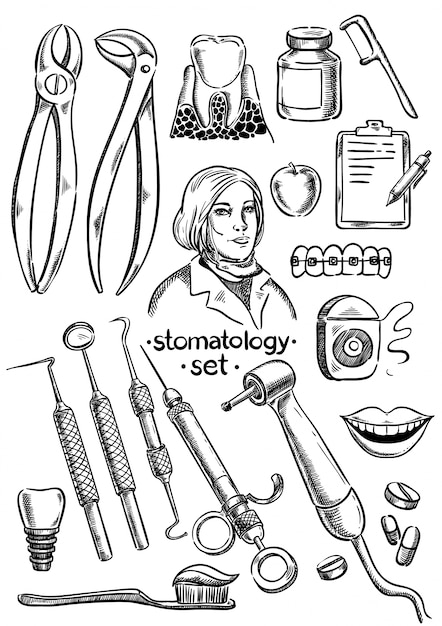 Strumenti dentali e set di attrezzature