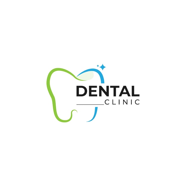 Logo dentale design logo dentista creativo logo clinica dentale creativa vettore dentale