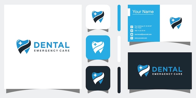 Dental logo design inspiration vector icons Premium Vector