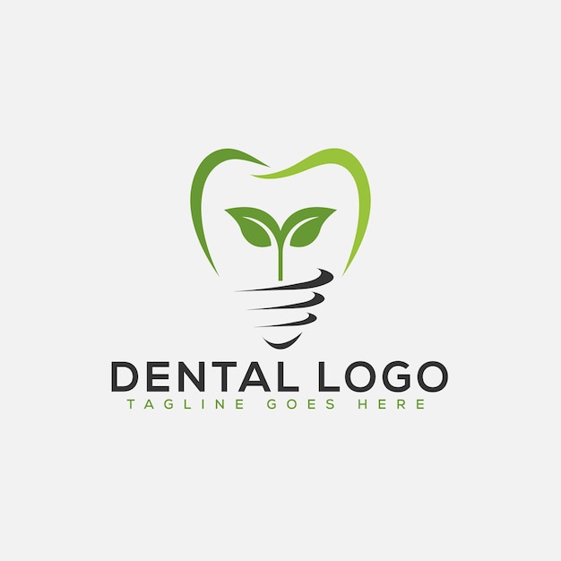 歯科のロゴ デザイン テンプレート ベクトル グラフィック ブランド要素