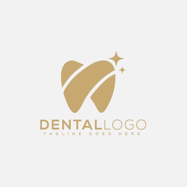 Vector dental logo design template vector graphic branding element