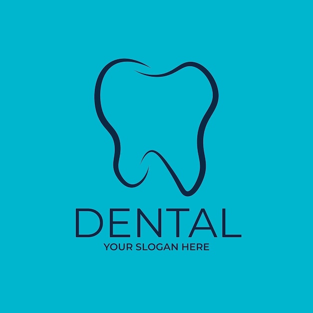 Vector dental logo design template vector illustration with creative idea