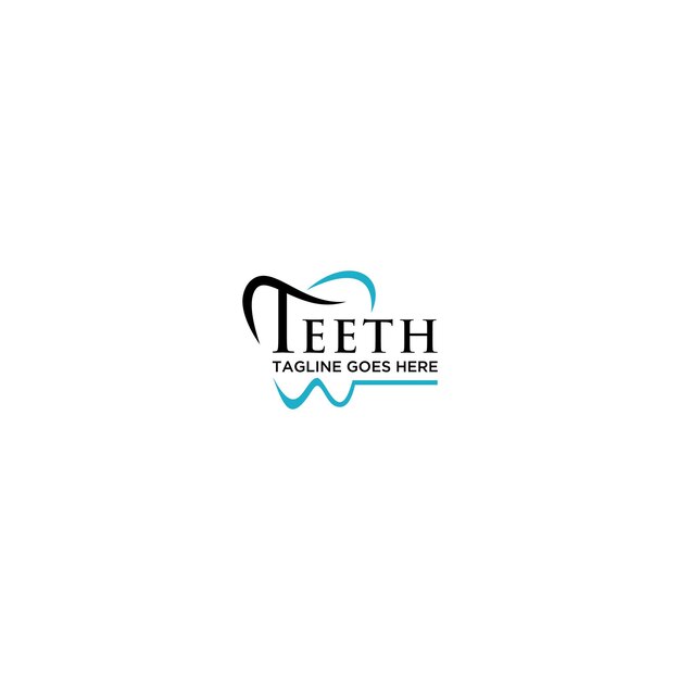 Vector dental logo design template .