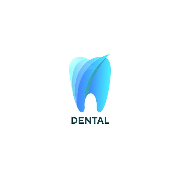 Vector dental logo design template.