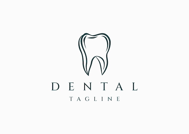 Vector dental logo design vector icon illustration