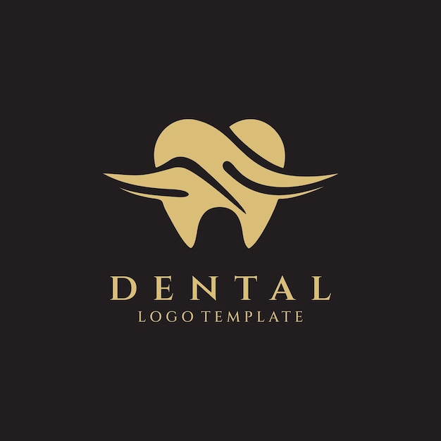 Dental logo design vector illustration