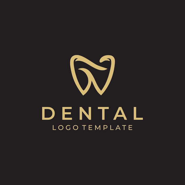 Dental logo design vector illustration