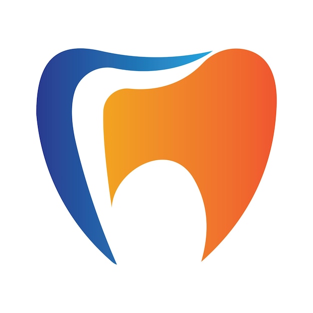Vettore logo dentale design template vettoriale logo dentista creativo logo vettoriale della clinica dentale