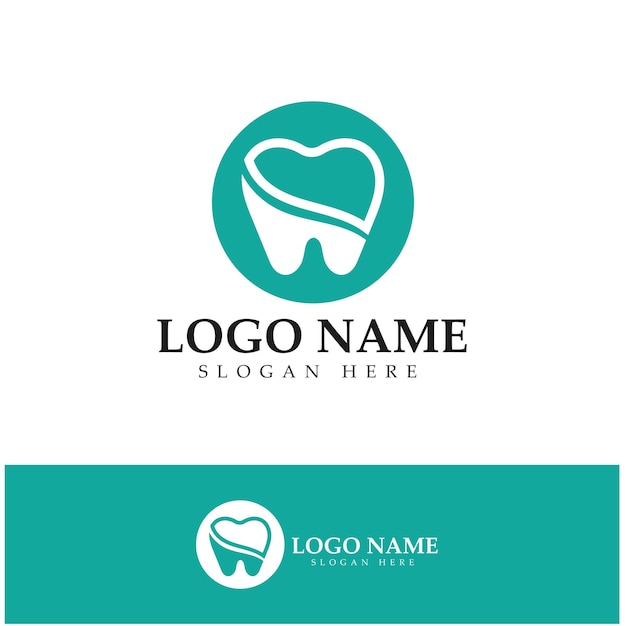 Стоматологический логотип Дизайн векторный шаблонКреативный логотип стоматолога Стоматологическая клиника