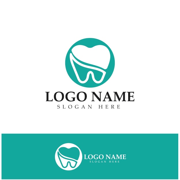 Logo dentale design template vettoriale logo dentista creativo logo vettoriale della clinica dentale