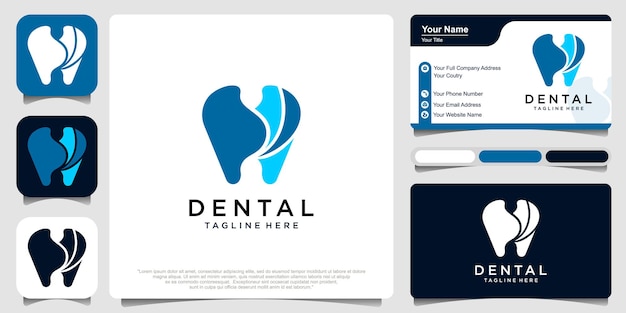 Dental logo design vector