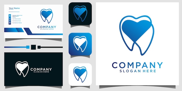 dental logo design vector