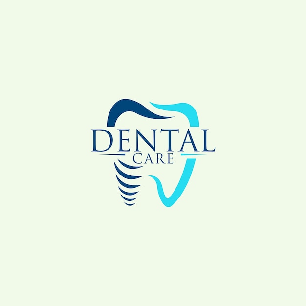 Vettore progettazione del logo dentale