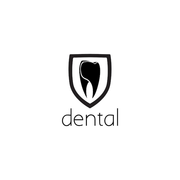 Concetto di design grafico del logo dentale