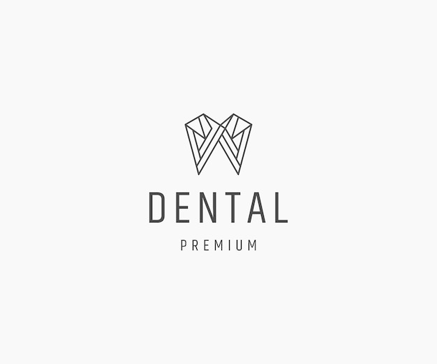 Dental logo icon design template vector