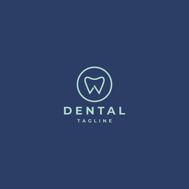 Dental logo icon design template