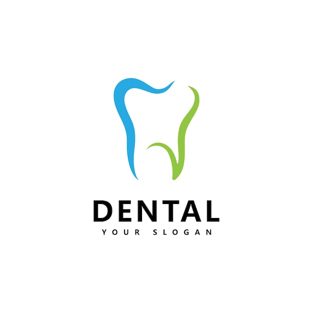 Dental logo icon design vector