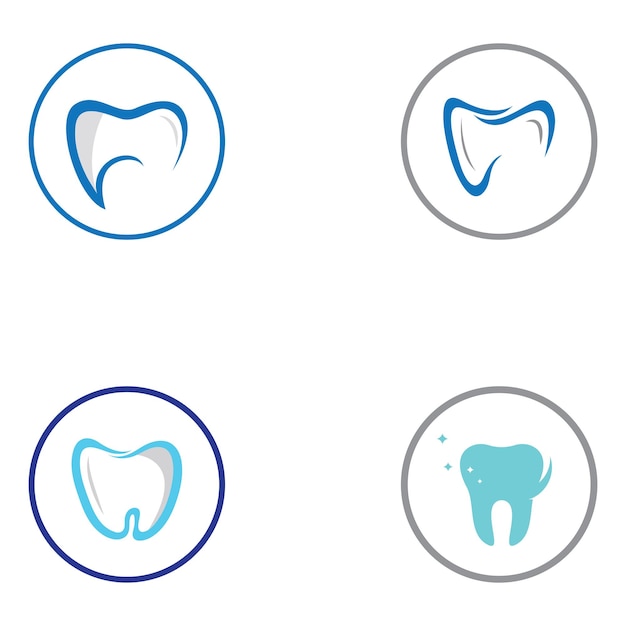 Dental logo logo for dental health and logo for dental care using a template illustration vector design concept