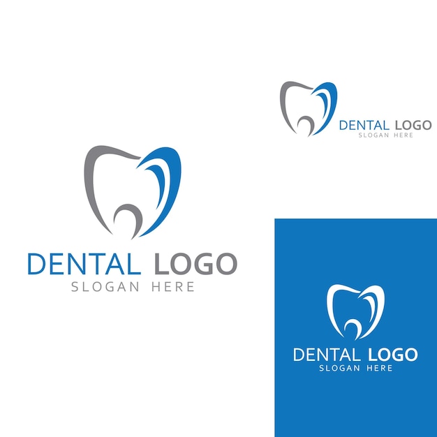 Dental logo logo for dental health and logo for dental care Using a template illustration vector design concept