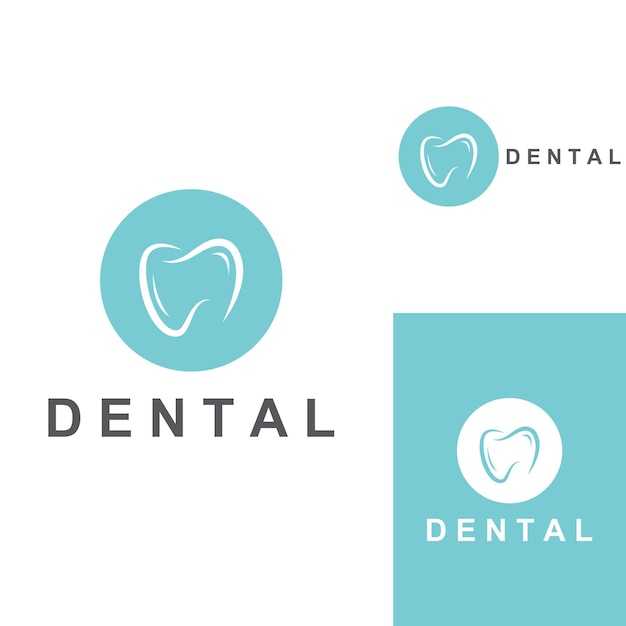 Dental logo logo for dental health and logo for dental care using a template illustration vector design concept