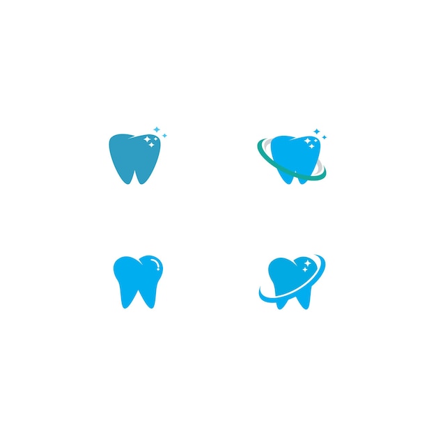 Icona di illustrazione vettoriale modello logo dentale