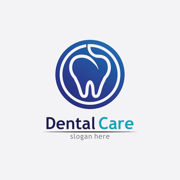 Logo dentale modello illustrazione vettoriale