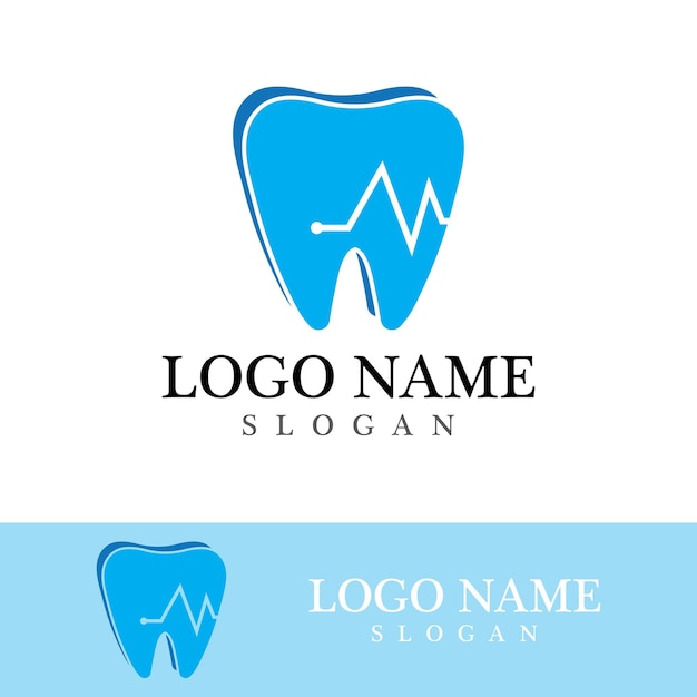 Dental logo template vector illustration