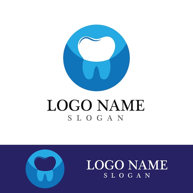 Dental logo template vector illustration