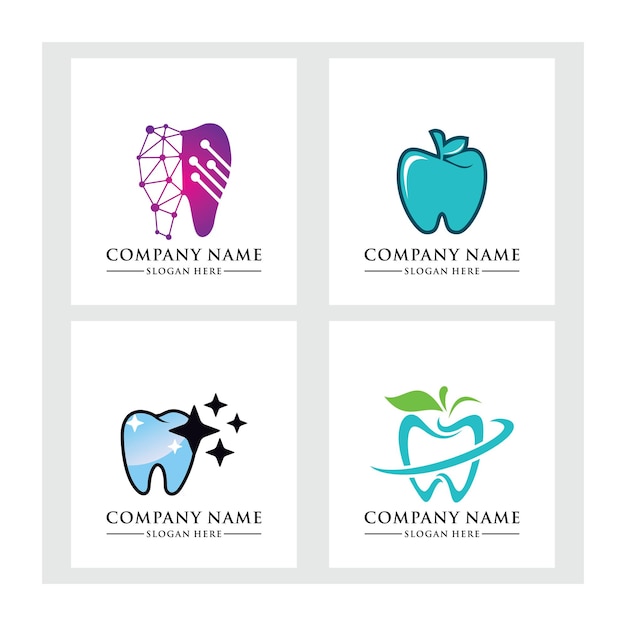 Стоматологическая шаблон логотипа