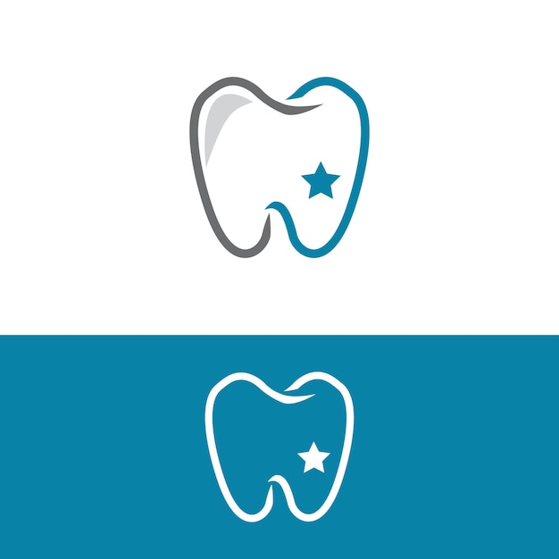 Стоматологическая векторная иллюстрация логотипа