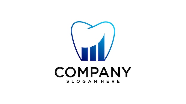 Dental logo with finance graphic