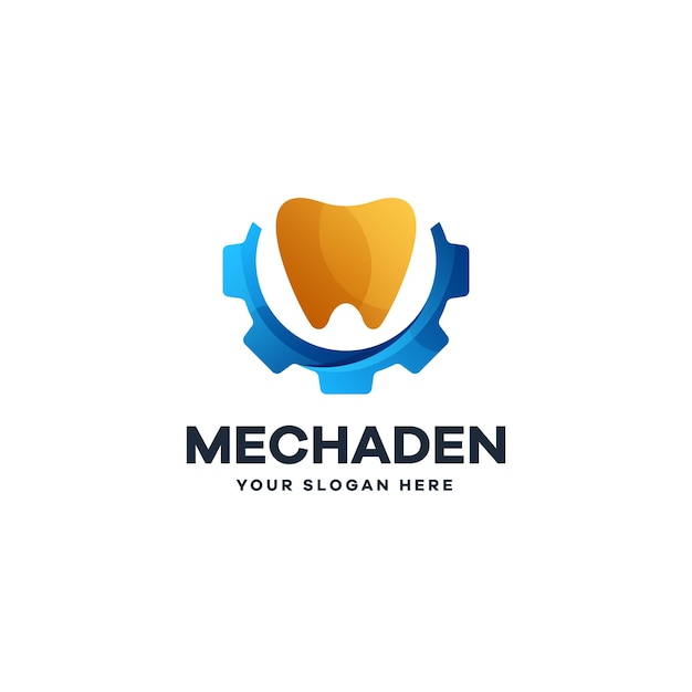 dental mechanic gradient logo