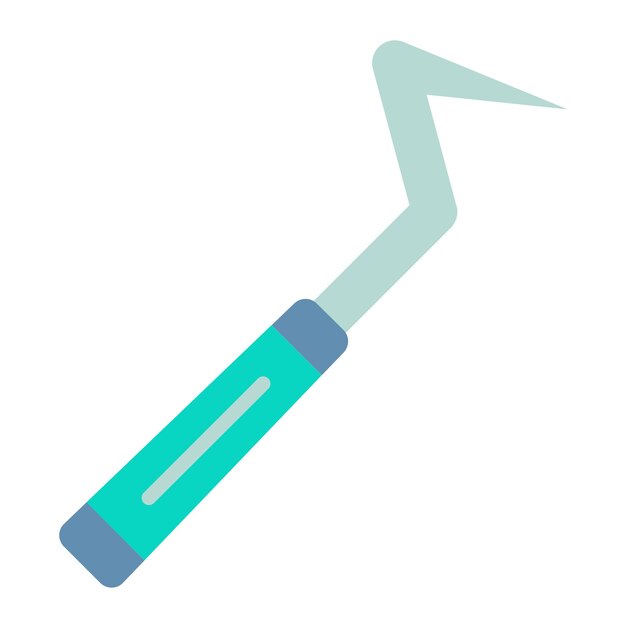 Vector dental probe icon style