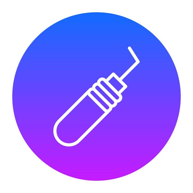 Dental Probe Vector Illustration