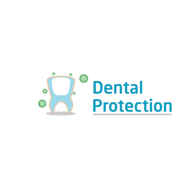 Vector dental protection logo