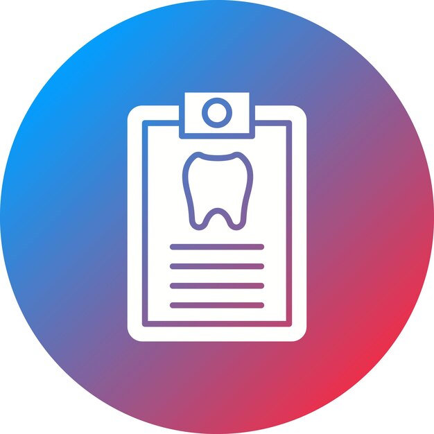 Dental Record icon vector image Can be used for Dental Care