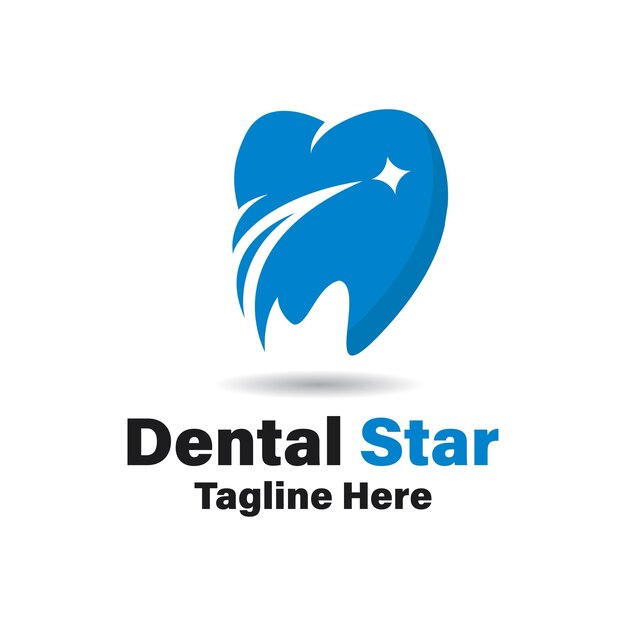 Vector dental star logo vector icon illustration design